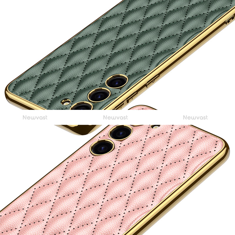 Soft Luxury Leather Snap On Case Cover AC1 for Samsung Galaxy S21 Plus 5G