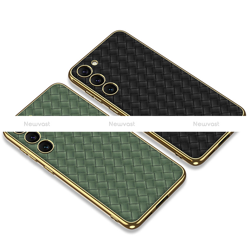 Soft Luxury Leather Snap On Case Cover AC3 for Samsung Galaxy S21 5G