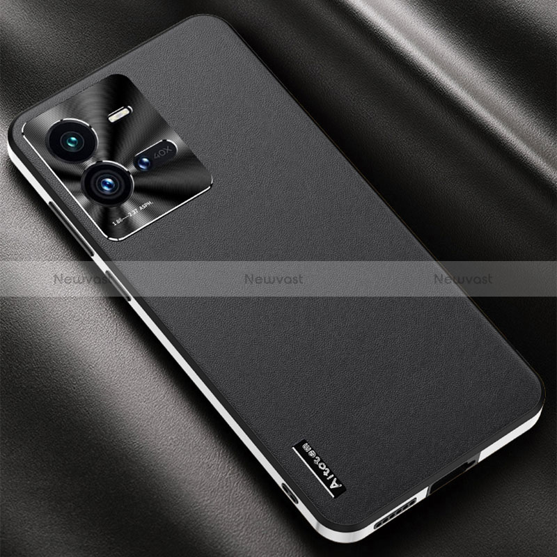 Soft Luxury Leather Snap On Case Cover AT2 for Vivo iQOO 10 Pro 5G