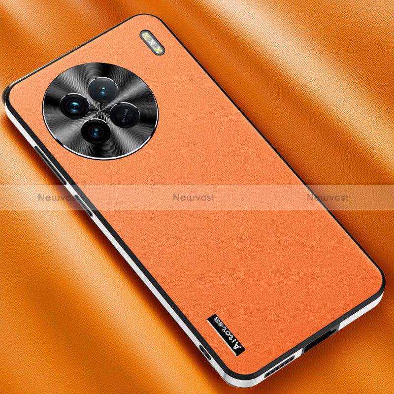 Soft Luxury Leather Snap On Case Cover AT2 for Vivo X90 Pro 5G
