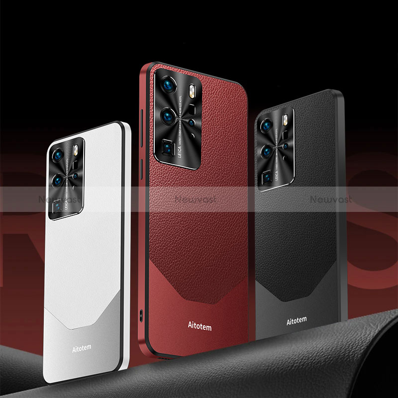 Soft Luxury Leather Snap On Case Cover AT3 for Huawei P40