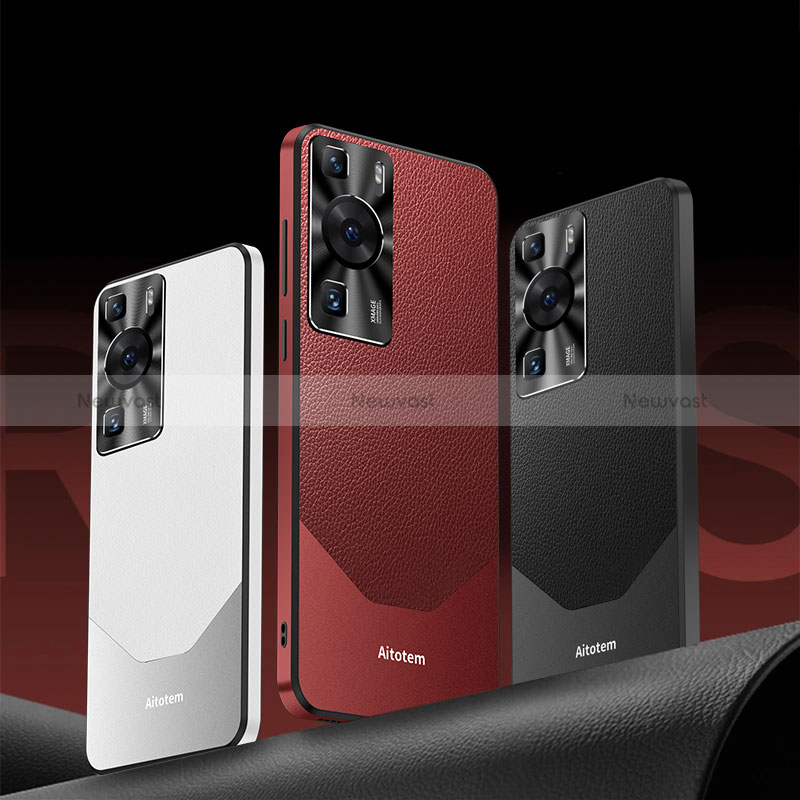 Soft Luxury Leather Snap On Case Cover AT3 for Huawei P60 Pro