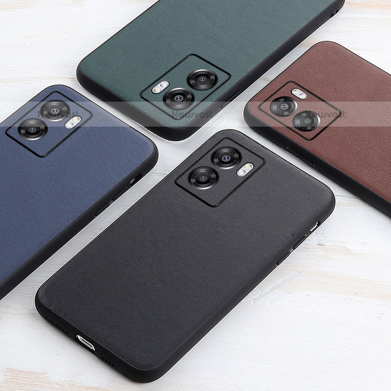 Soft Luxury Leather Snap On Case Cover B01H for OnePlus Nord N300 5G