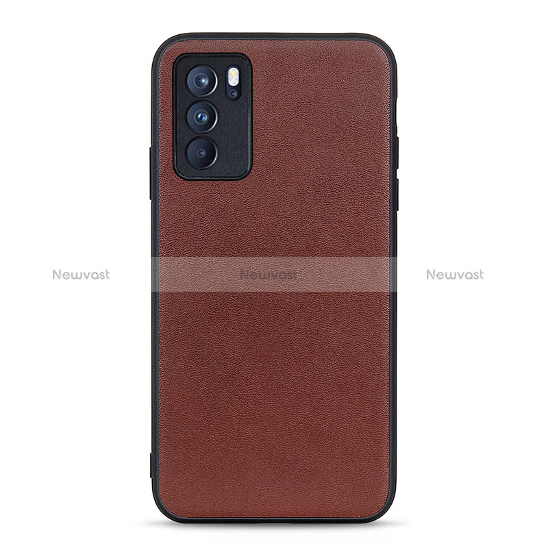 Soft Luxury Leather Snap On Case Cover B01H for Oppo Reno6 Pro 5G India