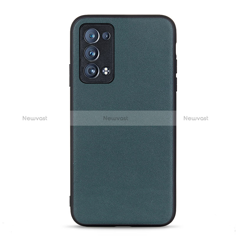 Soft Luxury Leather Snap On Case Cover B01H for Oppo Reno6 Pro+ Plus 5G