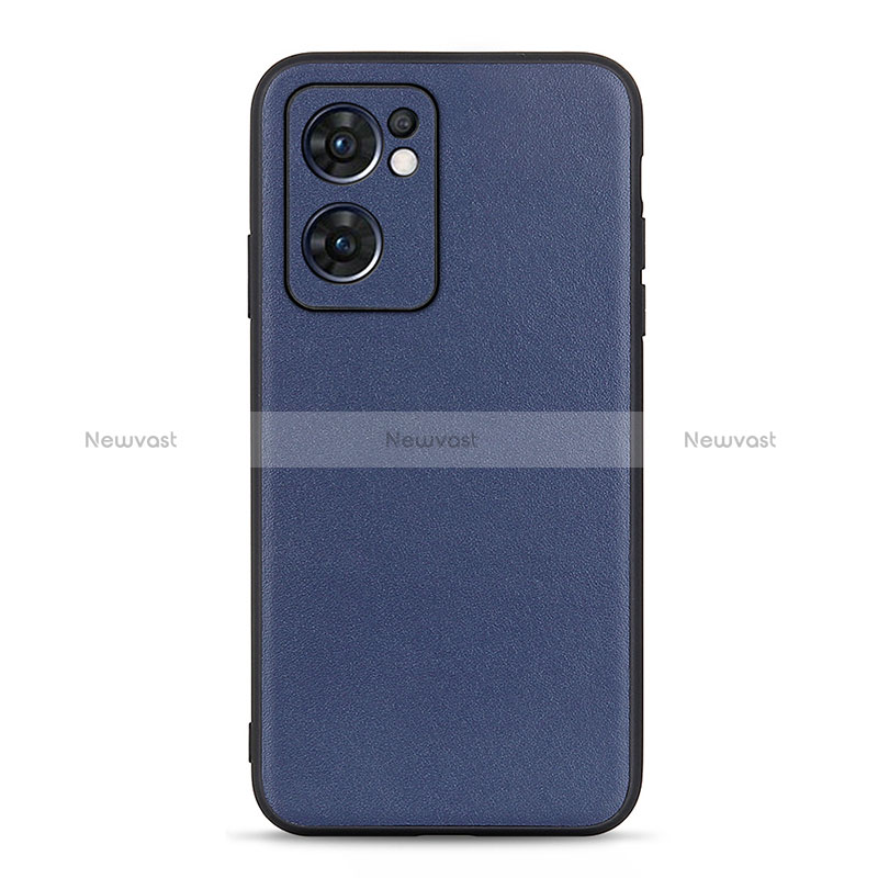 Soft Luxury Leather Snap On Case Cover B01H for Oppo Reno7 5G