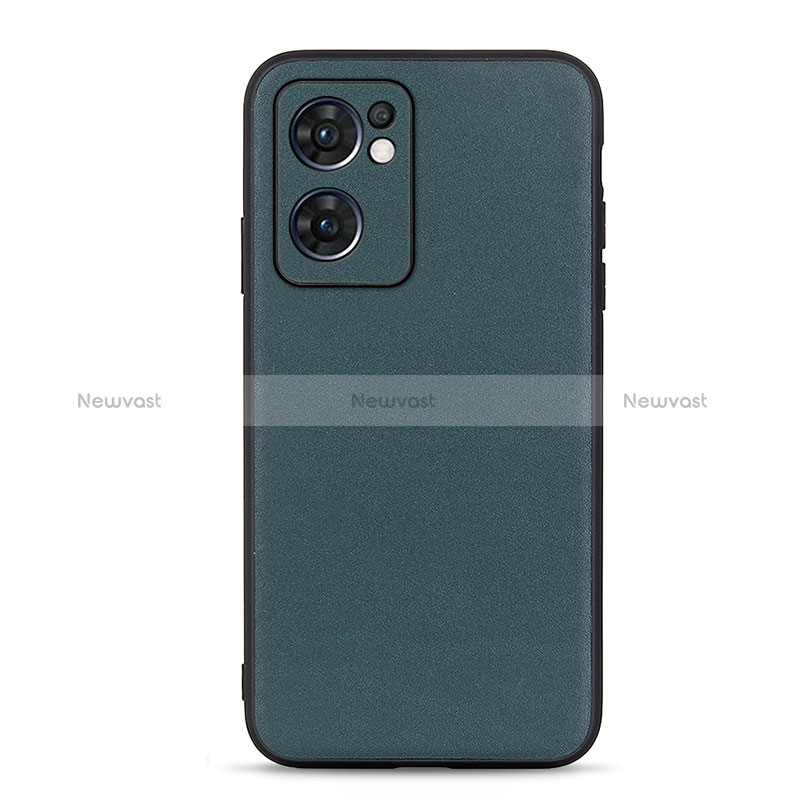 Soft Luxury Leather Snap On Case Cover B01H for Oppo Reno7 5G