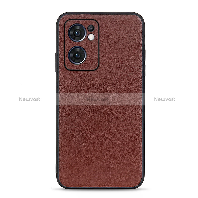 Soft Luxury Leather Snap On Case Cover B01H for Oppo Reno7 5G