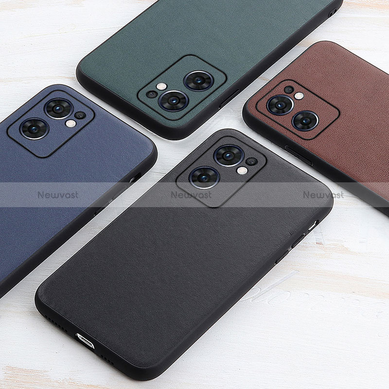 Soft Luxury Leather Snap On Case Cover B01H for Oppo Reno7 5G