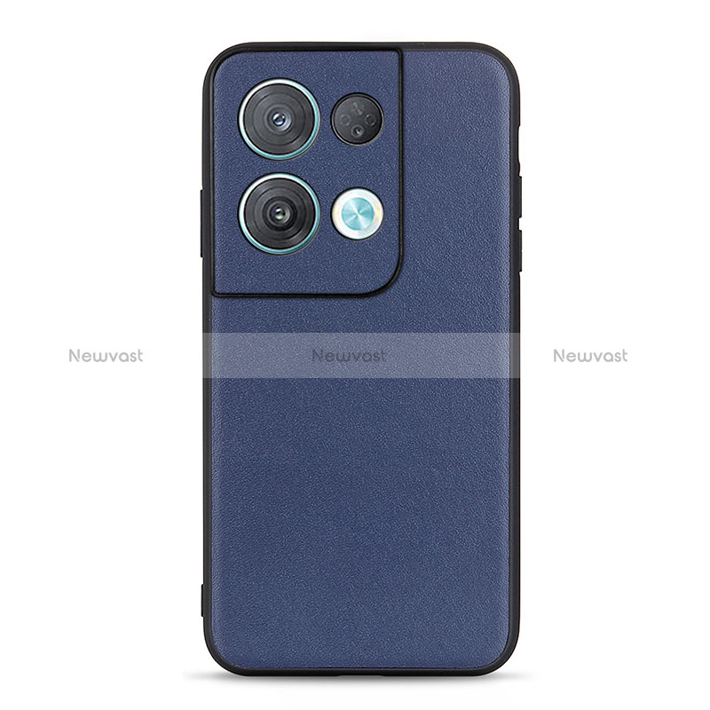 Soft Luxury Leather Snap On Case Cover B01H for Oppo Reno8 Pro 5G