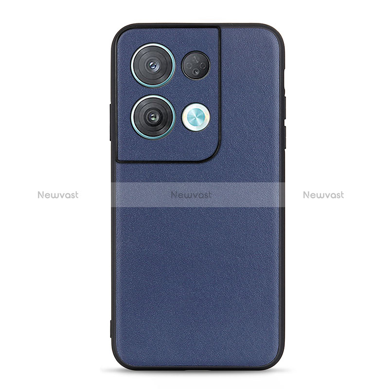 Soft Luxury Leather Snap On Case Cover B01H for Oppo Reno9 Pro 5G