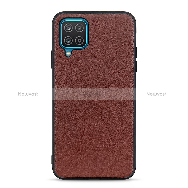 Soft Luxury Leather Snap On Case Cover B01H for Samsung Galaxy A12 Nacho