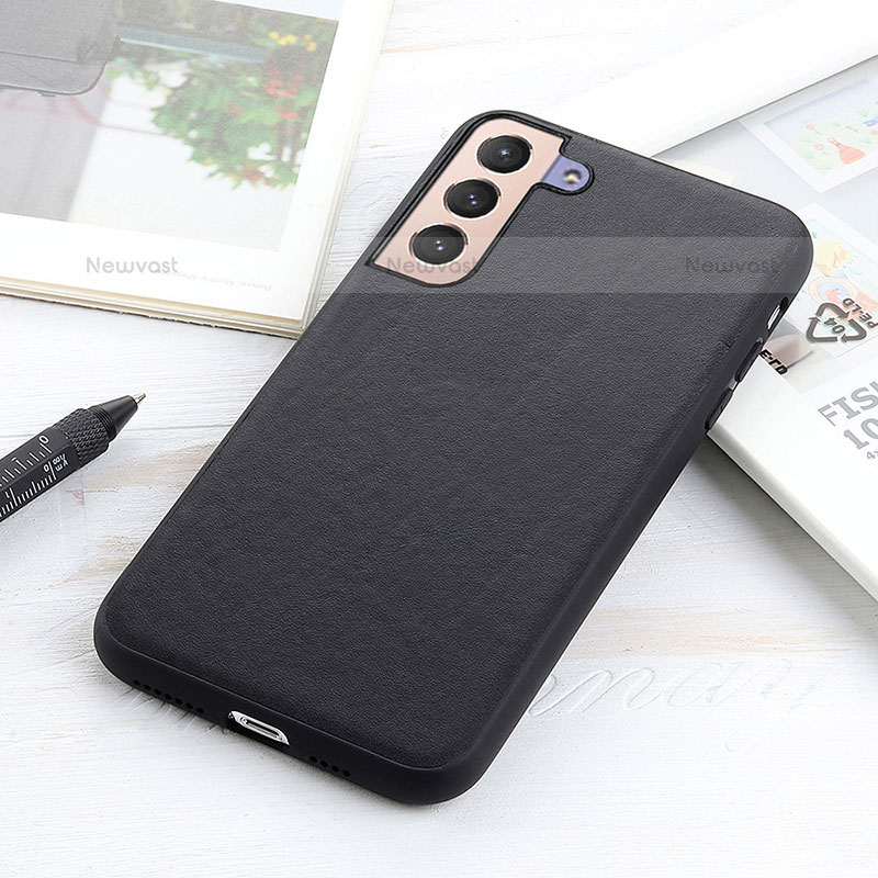 Soft Luxury Leather Snap On Case Cover B01H for Samsung Galaxy S22 5G