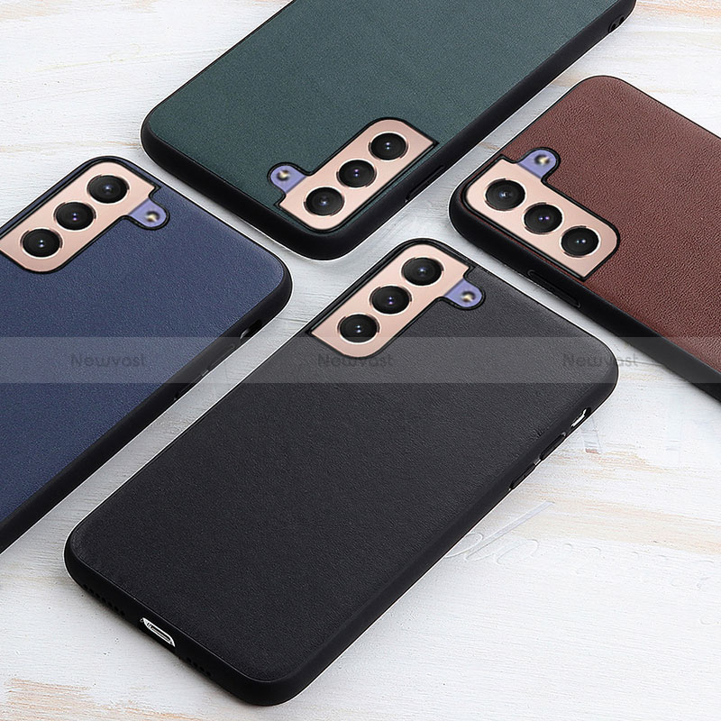 Soft Luxury Leather Snap On Case Cover B01H for Samsung Galaxy S22 Plus 5G