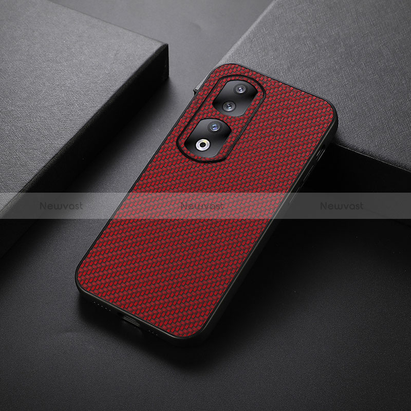 Soft Luxury Leather Snap On Case Cover B02H for Huawei Honor 90 Pro 5G