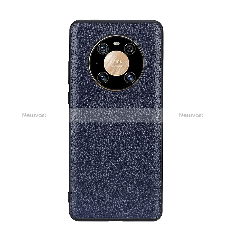 Soft Luxury Leather Snap On Case Cover B02H for Huawei Mate 40