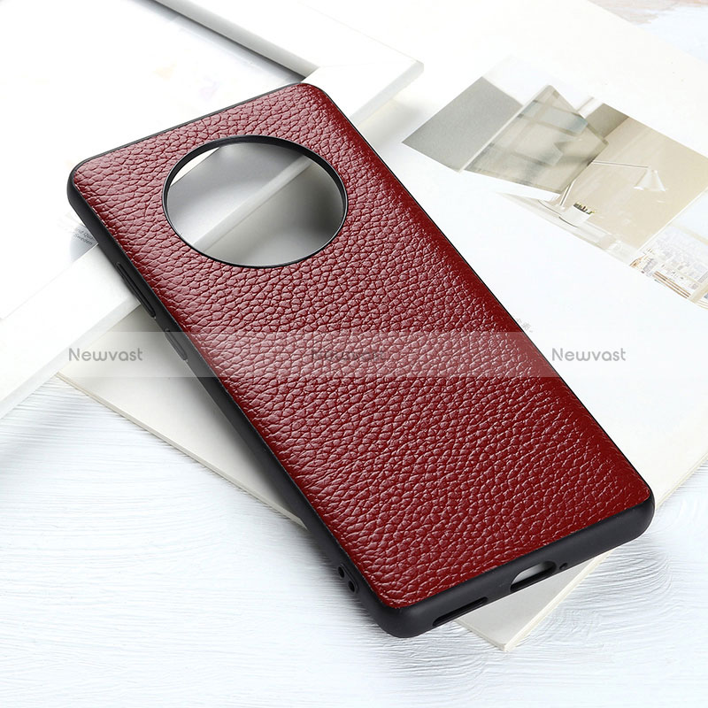 Soft Luxury Leather Snap On Case Cover B02H for Huawei Mate 40