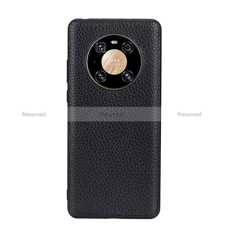 Soft Luxury Leather Snap On Case Cover B02H for Huawei Mate 40 Pro