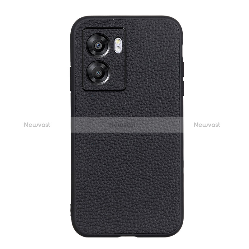 Soft Luxury Leather Snap On Case Cover B02H for Oppo A56S 5G