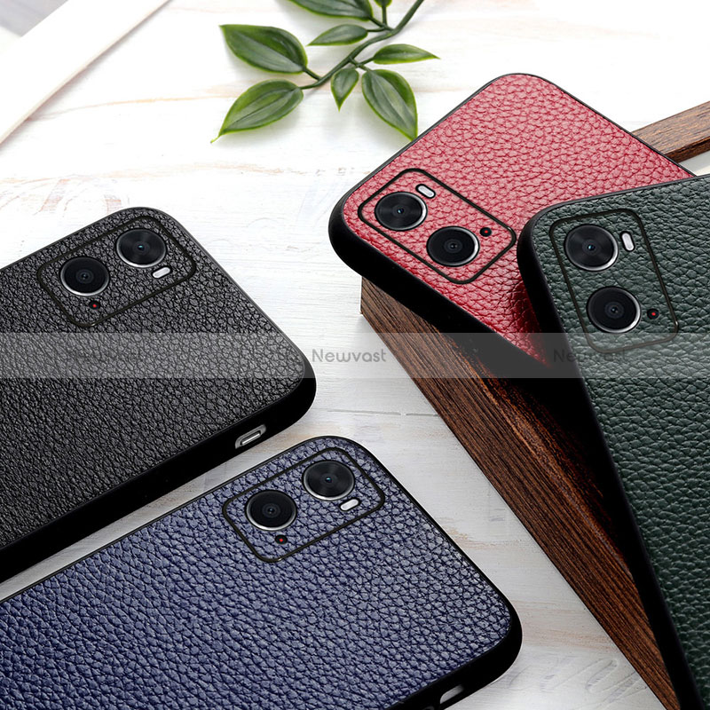 Soft Luxury Leather Snap On Case Cover B02H for Oppo A76