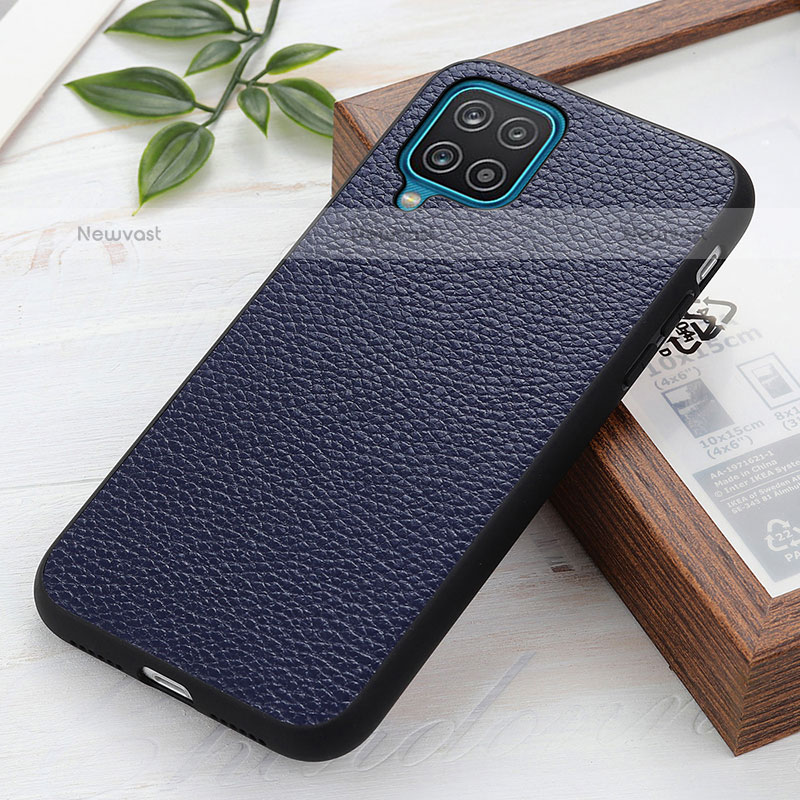 Soft Luxury Leather Snap On Case Cover B02H for Samsung Galaxy F12