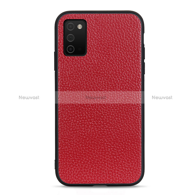 Soft Luxury Leather Snap On Case Cover B02H for Samsung Galaxy M02s