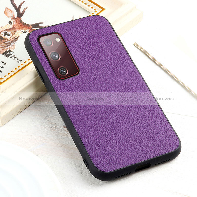 Soft Luxury Leather Snap On Case Cover B02H for Samsung Galaxy S20 FE (2022) 5G