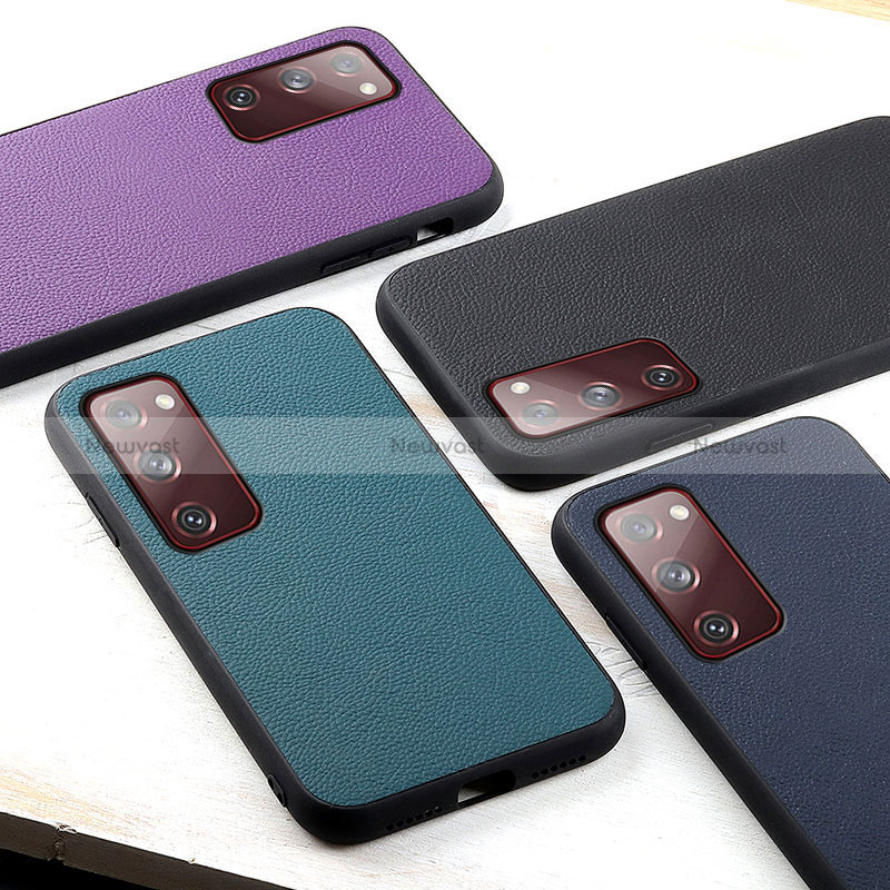 Soft Luxury Leather Snap On Case Cover B02H for Samsung Galaxy S20 FE (2022) 5G