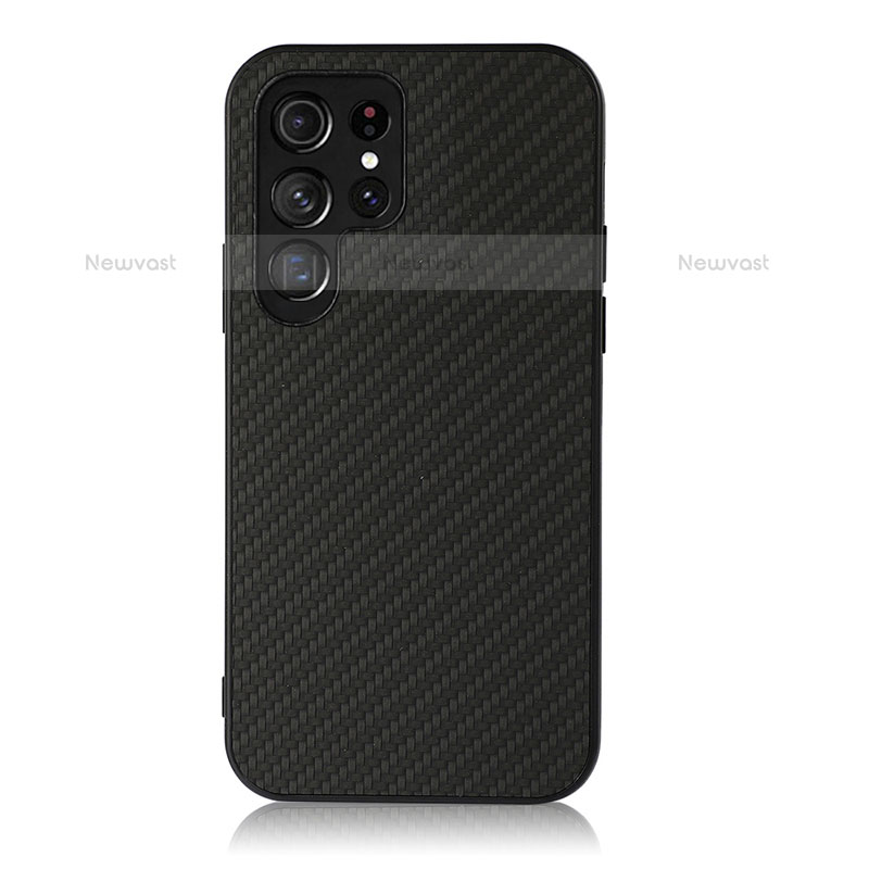 Soft Luxury Leather Snap On Case Cover B02H for Samsung Galaxy S23 Ultra 5G