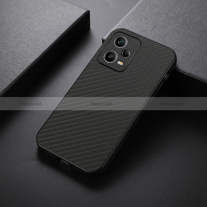 Soft Luxury Leather Snap On Case Cover B02H for Xiaomi Redmi Note 12 Pro 5G