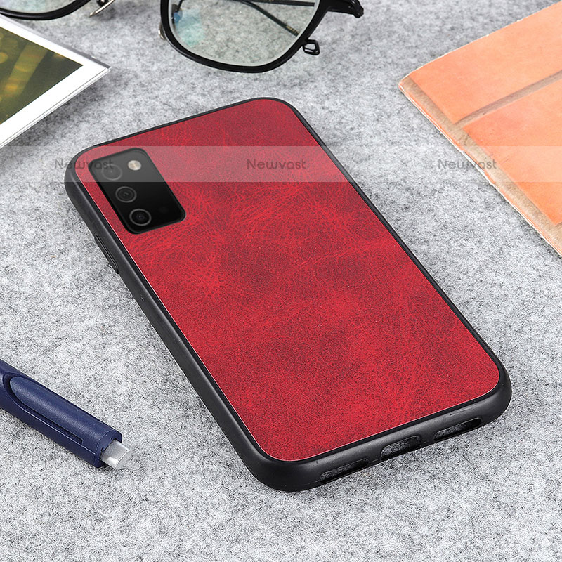 Soft Luxury Leather Snap On Case Cover B03H for Samsung Galaxy A02s