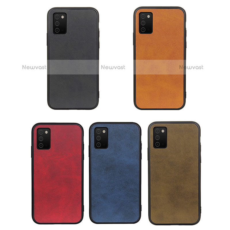 Soft Luxury Leather Snap On Case Cover B03H for Samsung Galaxy A02s