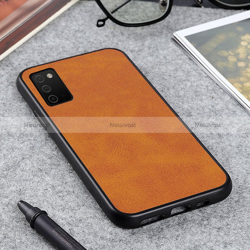 Soft Luxury Leather Snap On Case Cover B03H for Samsung Galaxy M02s