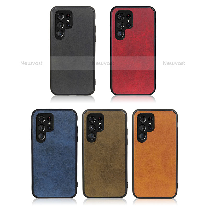 Soft Luxury Leather Snap On Case Cover B03H for Samsung Galaxy S21 Ultra 5G