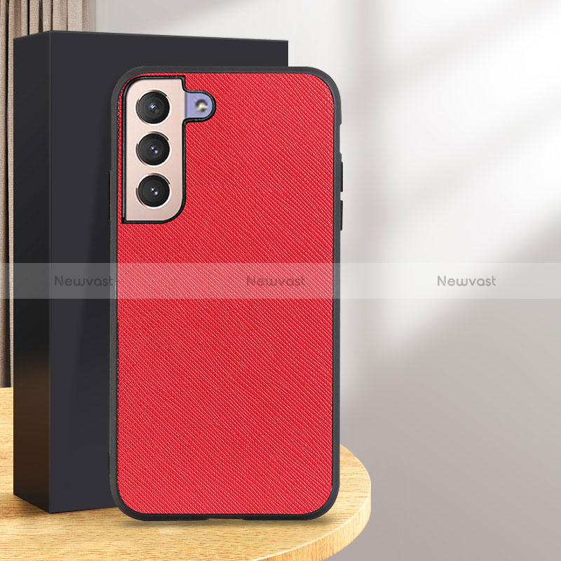 Soft Luxury Leather Snap On Case Cover B03H for Samsung Galaxy S25 Plus 5G