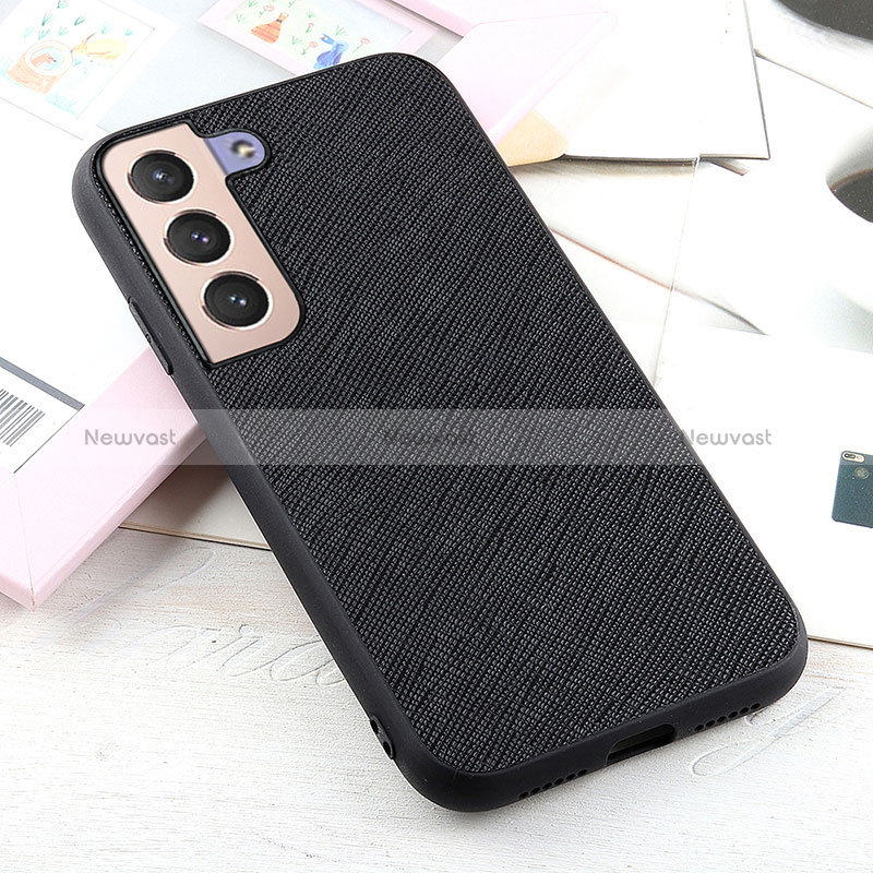 Soft Luxury Leather Snap On Case Cover B03H for Samsung Galaxy S25 Plus 5G