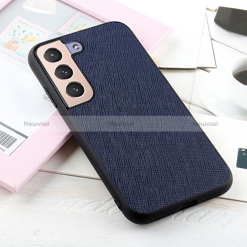 Soft Luxury Leather Snap On Case Cover B03H for Samsung Galaxy S25 Plus 5G