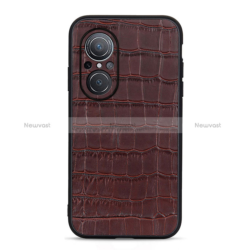 Soft Luxury Leather Snap On Case Cover B04H for Huawei Honor 50 SE 5G
