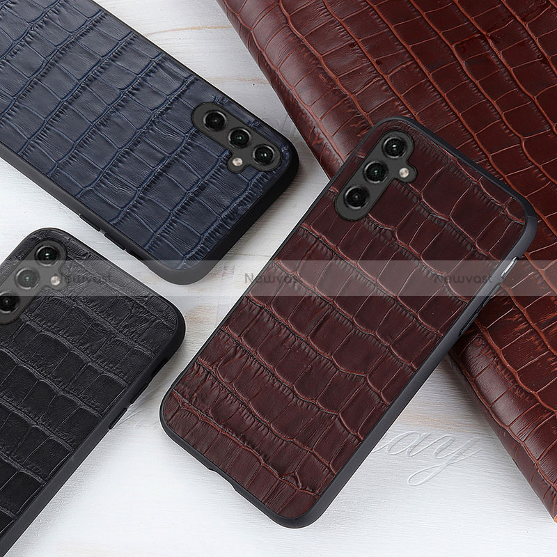 Soft Luxury Leather Snap On Case Cover B04H for Samsung Galaxy A14 5G