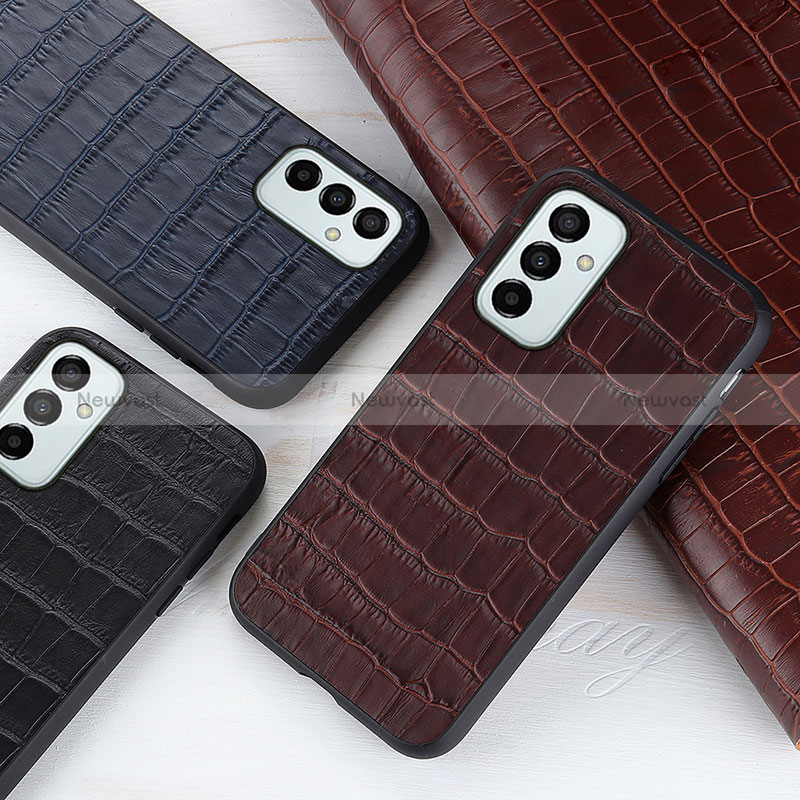 Soft Luxury Leather Snap On Case Cover B04H for Samsung Galaxy M23 5G