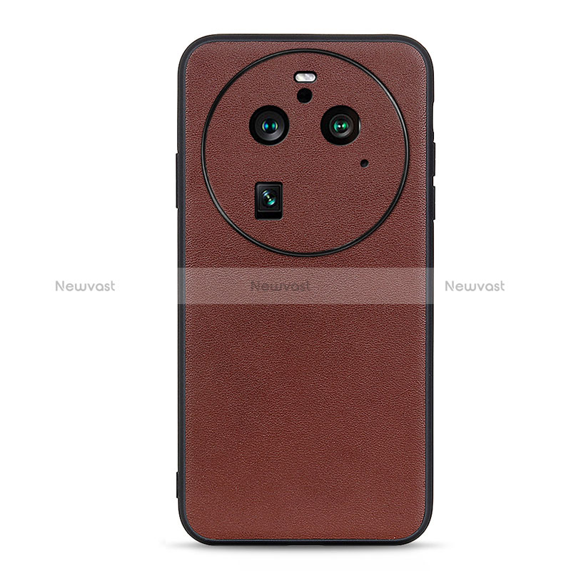 Soft Luxury Leather Snap On Case Cover B05H for Oppo Find X6 Pro 5G