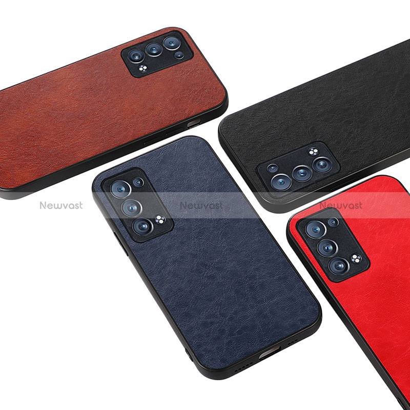 Soft Luxury Leather Snap On Case Cover B05H for Oppo Reno6 Pro 5G