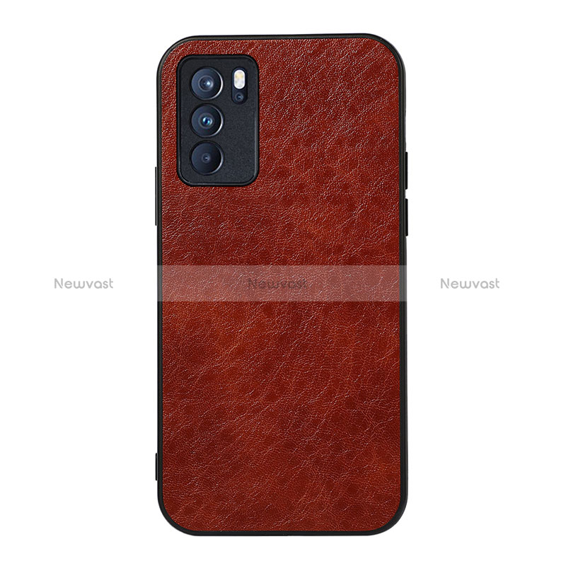 Soft Luxury Leather Snap On Case Cover B05H for Oppo Reno6 Pro 5G India
