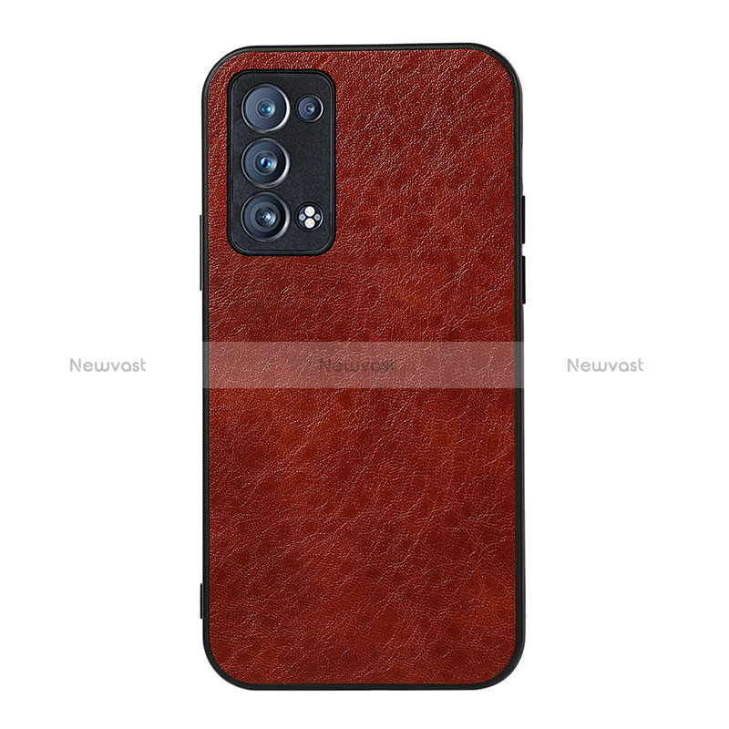 Soft Luxury Leather Snap On Case Cover B05H for Oppo Reno6 Pro+ Plus 5G