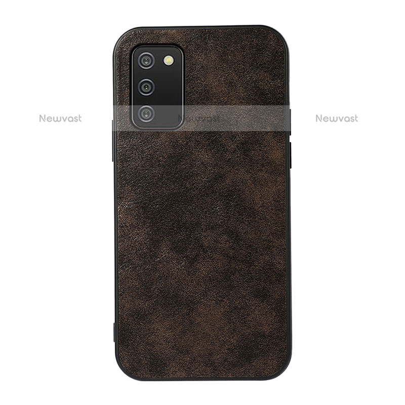 Soft Luxury Leather Snap On Case Cover B05H for Samsung Galaxy A02s