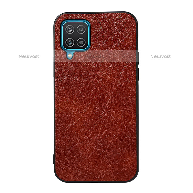 Soft Luxury Leather Snap On Case Cover B05H for Samsung Galaxy A12