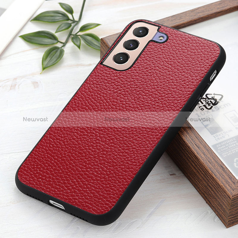 Soft Luxury Leather Snap On Case Cover B05H for Samsung Galaxy S25 Plus 5G
