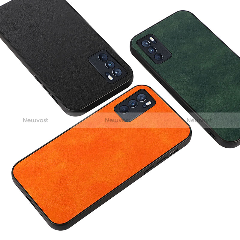 Soft Luxury Leather Snap On Case Cover B06H for Oppo Reno6 Pro 5G India