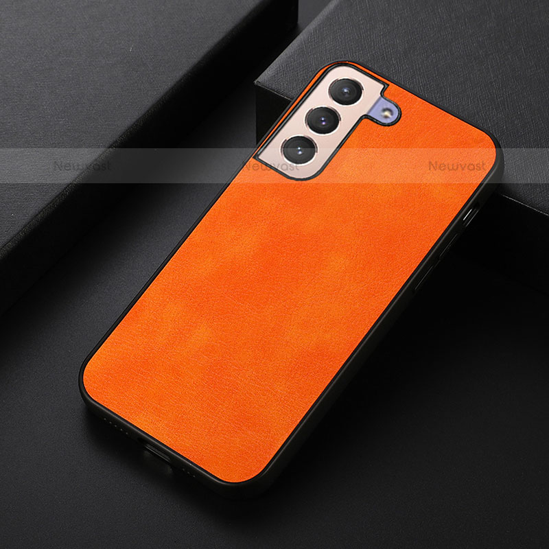 Soft Luxury Leather Snap On Case Cover B06H for Samsung Galaxy S21 FE 5G