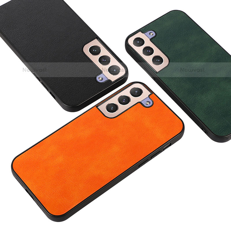 Soft Luxury Leather Snap On Case Cover B06H for Samsung Galaxy S21 FE 5G